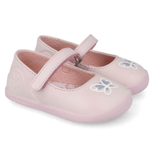 Balerini copii fete din piele Biomecanics, Roz – 262155-B779