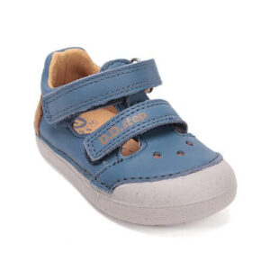 Pantofi decupati copii baieti din piele DD Step, Albastru – H066-61530B
