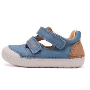Pantofi decupati copii baieti din piele DD Step, Albastru – H066-61530B