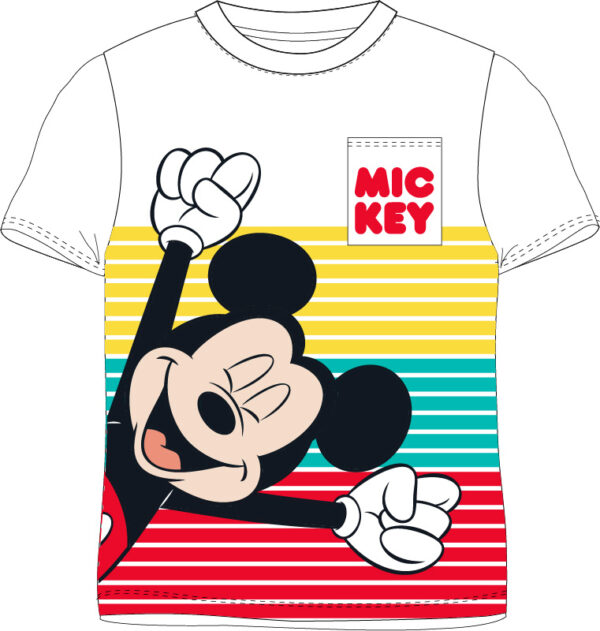 Tricou maneca scurta pentru baieti cu personaj Mickey Mouse – 52-02-9503