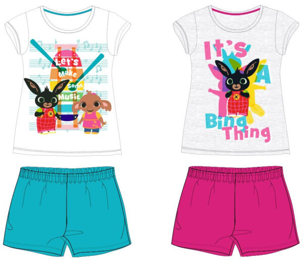 Set Bluza maneca scurta si pantaloni scurti pentru fete cu personaj Bing – 52 04 060