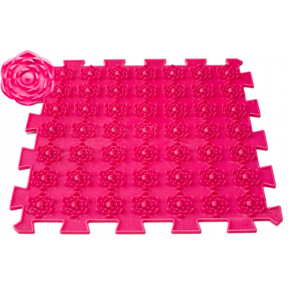 Covoras ortopedic pentru masaj Ortek Dinozauri Puzzle-uri 10 elemente + 6 triunghiuri