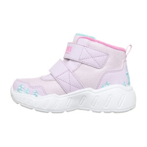 Ghete copii fete din material sintetic, imblanite, Skechers, Roz – 303163N-LVMT