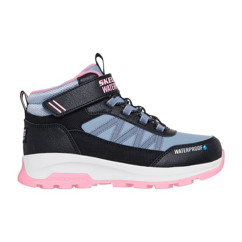 Ghete fete impermeabile Skechers Storm Blazer-Arctic, Negru/Roz – 303493L-BKLP