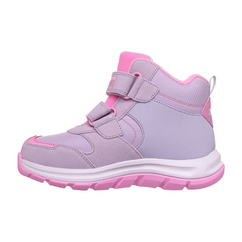 Ghete copii fete din material sintetic, imblanite, Skechers, Roz Lila – 303490L-PMLT