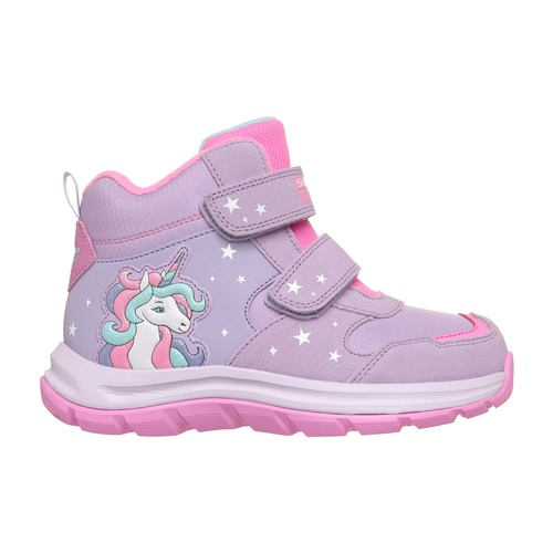 Ghete copii fete din material sintetic, imblanite, Skechers, Roz Lila – 303490L-PMLT