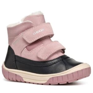 Ghete copii fete din piele naturala Impermeabile Geox, Roz – B462LC_022FU_C0724
