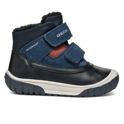 Ghete copii baieti impermeabile si imblanite Geox, Negru – B462DC_022FU_C4429