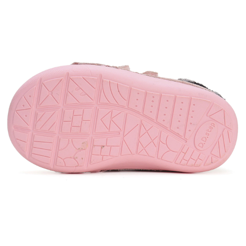 Ghete copii fete din piele imblanite DD Step, Roz – W066-42268A