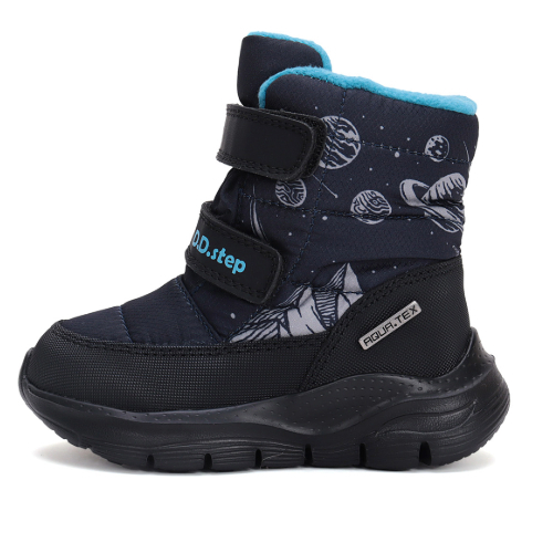 Ghete copii baieti impermeabile si imblanite DD Step, Albastru – P092-42615