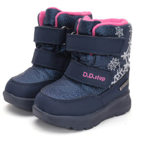 Ghete copii fete impermeabile si imblanite DD Step, Albastru – P083-42807B