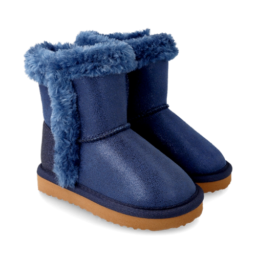 Ghete UGG copii fete imblanite Garvalin, Albastru – 221840-A
