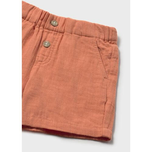 Pantaloni scurti din bumbac pentru baieti Mayoral, Portocaliu – 1216-55