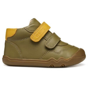 Pantofi copii baieti model inalt Barefoot din piele Geox, Verde – B565WC_00085_CE32P