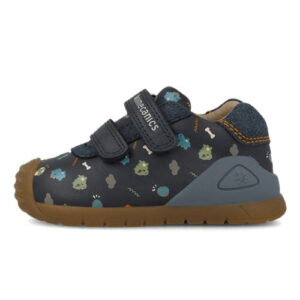 Pantofi copii baieți din piele, Albastru – Dino, Biomecanics – 261129-A183