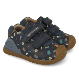Pantofi copii baieți din piele, Albastru – Dino, Biomecanics – 261129-A183