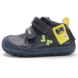 Pantofi copii baieti din piele Barefoot DD Step, Albastru – S073-61373