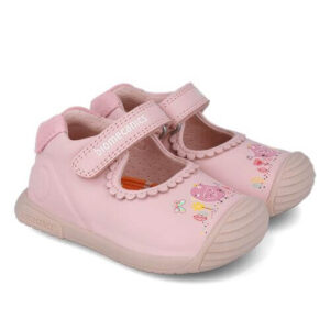 Balerini copii fete din piele Biomecanics, Roz – 252105-A032