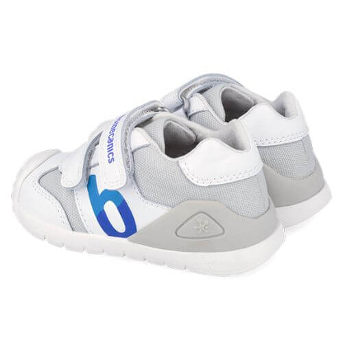 Pantofi copii baieti din piele Biomecanics, Alb – 262121-B057