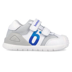 Pantofi copii baieti din piele Biomecanics, Alb – 262121-B057