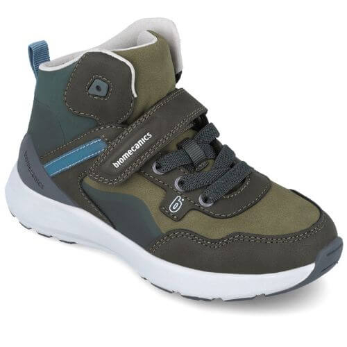 Pantofi copii baieti din piele Biomecanics, Verde – 251278-B801