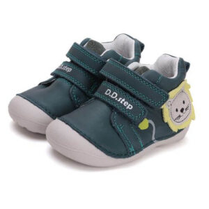 Pantofi copii baieti din piele DD Step, Verde – S015-51897
