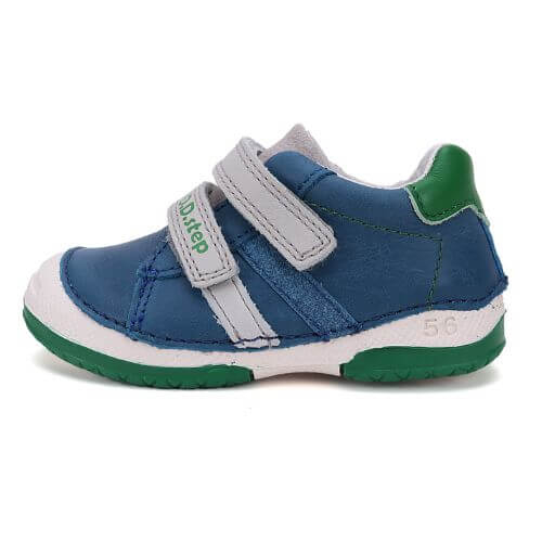 Pantofi copii baieti din piele DD Step, Albastru – S038-51626 Pantofi copii baieti din piele DD Step, Albastru – S038-51626