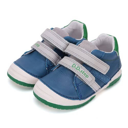 Pantofi copii baieti din piele DD Step, Albastru – S038-51626