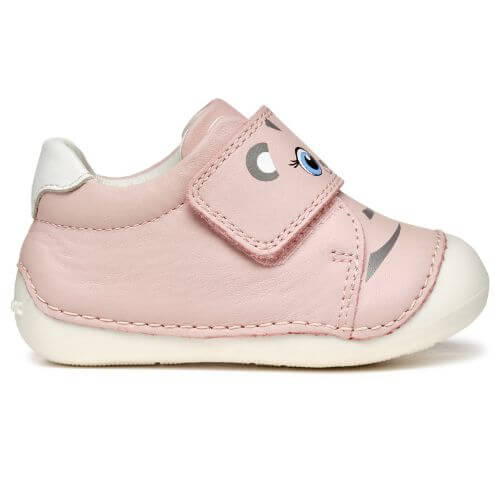 Pantofi copii fete din piele Fete, Roz – B3540B_00085_C0682