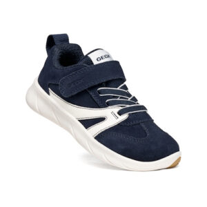 Pantofi copii baieti din piele Suede Geox, Albastru – J66PDA_022BC_C4P1Z
