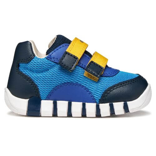 Pantofi copii baieti din textil Geox, Albastru -B3555C-01454-C4DF4