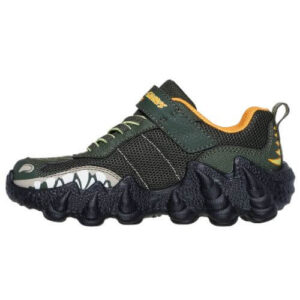 Pantofi copii baieti cu LED Skechers, Verde – 400121