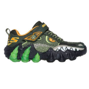 Pantofi copii baieti cu LED Skechers, Verde – 400121