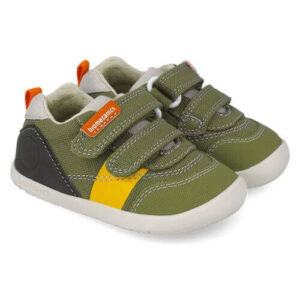 Pantofi copii baieti calapod lat din textil Biomecanics, Verde – 252197-B801
