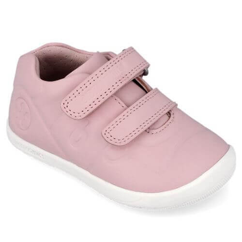 Pantofi copii fete calapod lat din piele Biomecanics, Roz – 241160-G032
