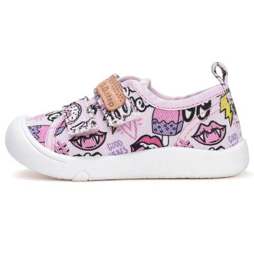 Pantofi copii fete din canvas DD Step, Roz – C100-52850