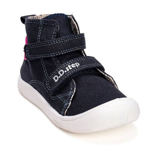 Pantofi copii fete din canvas DD Step, Albastru – C100-52503A