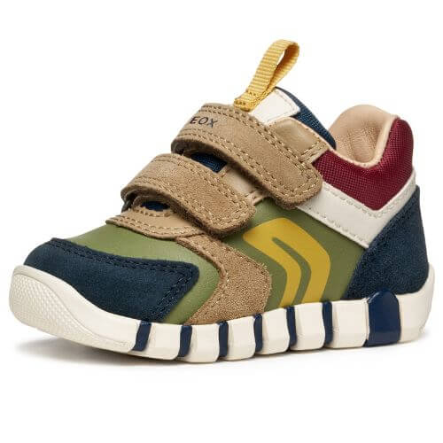 Pantofi copii baieti din piele naturala Geox, Verde – B3555D_05422_CF4E3 Pantofi copii baieti din piele naturala Geox, Verde – B3555D_05422_CF4E3