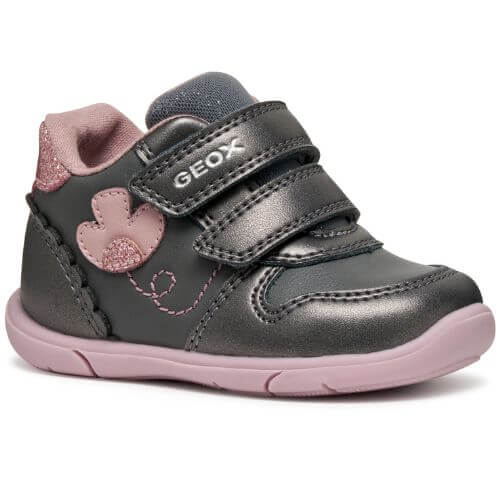 Pantofi copii fete din material sintetic Geox, Gri – B566DC_0NFBC_C1325 Pantofi copii fete din material sintetic Geox, Gri – B566DC_0NFBC_C1325