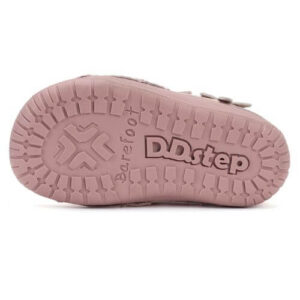 Pantofi copii fete din piele Barefoot DD Step, Roz – S070-52656