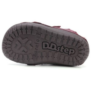 Pantofi copii fete din piele Barefoot DD Step, Visiniu – S070-52778B