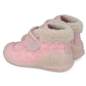 Ghete copii fete din piele Biomecanics, model inalt, Roz – 251104-A193