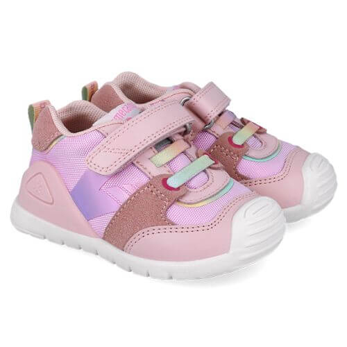 Pantofi copii fete din piele Biomecanics, Mov – 252121-E032