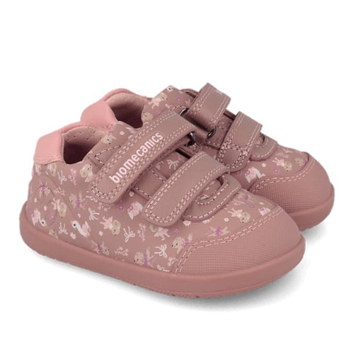 Pantofi copii fete din piele, Roz, Biomecanics – 261162-C159