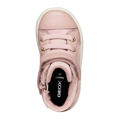 Pantofi copii fete din piele Geox Gisli Roz – B661MA_022BC_C8014