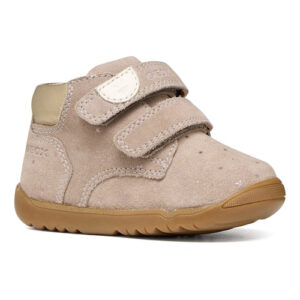 Pantofi copii fete din piele Geox Macchia, Bej – B164PC_0BSNF_C5005