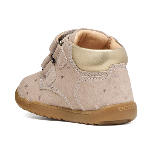 Pantofi copii fete din piele Geox Macchia, Bej – B164PC_0BSNF_C5005