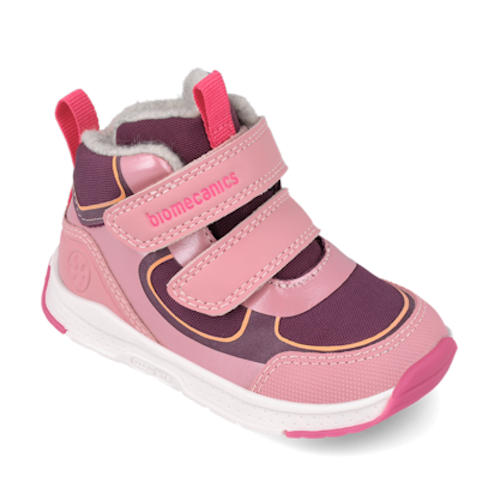 Pantofi copii fete din piele imblaniti Biomecanics, Lila – 261177-C164FB