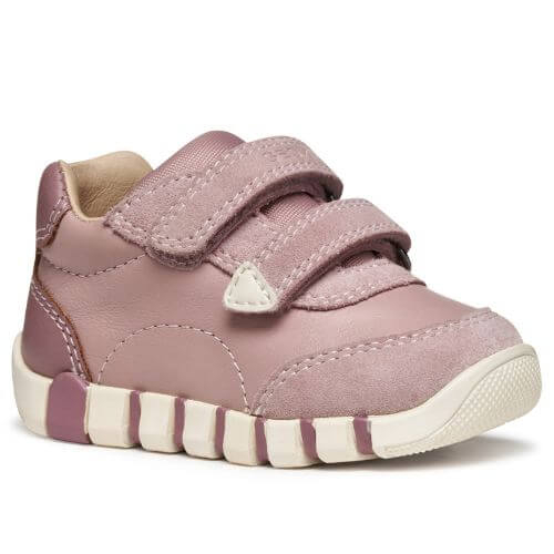 Pantofi copii fete din piele naturala Geox, Roz – B5658C_08522_C8056 Pantofi copii fete din piele naturala Geox, Roz – B5658C_08522_C8056