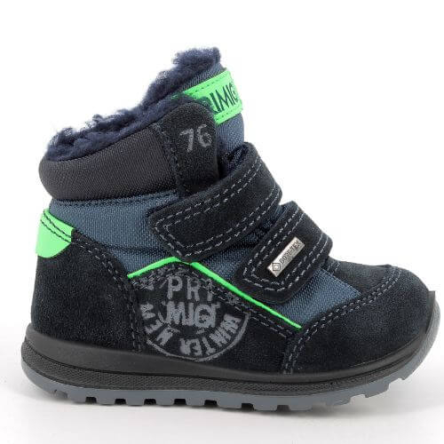 Ghete impermeabile Goretex copii baieti din piele naturala Primigi, Albastru – 8858511